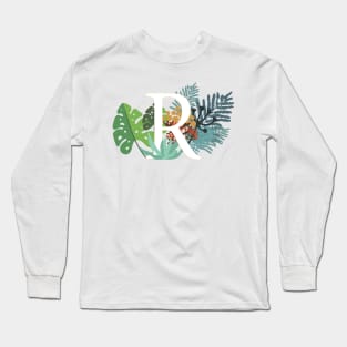 Plant Letter R Long Sleeve T-Shirt